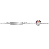 PULSERA ESCLAVA PLATA 925 MINNIE 12+2CMS