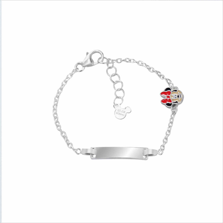 PULSERA ESCLAVA PLATA 925 MINNIE 12+2CMS